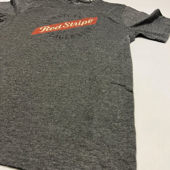 Red Stripe Beer T-Shirt Dark Gray Heather Medium - Picture 2 of 7